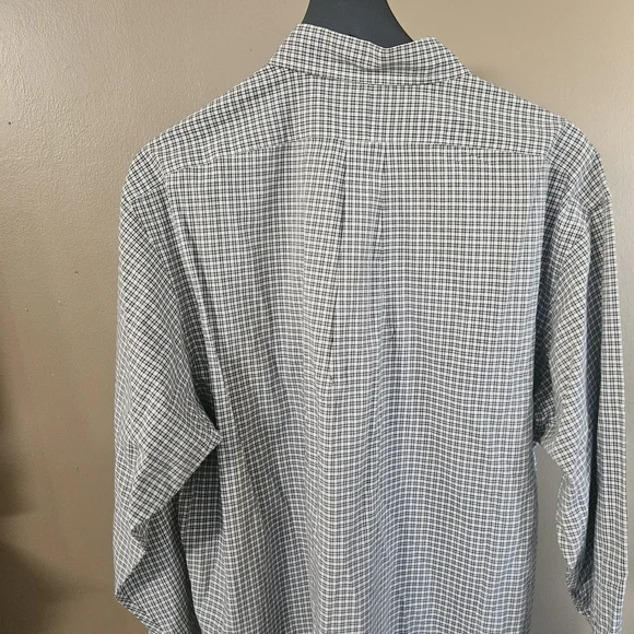 Ralph Lauren Black and White Plaid Button Down Shirt - Picture 3 of 6
